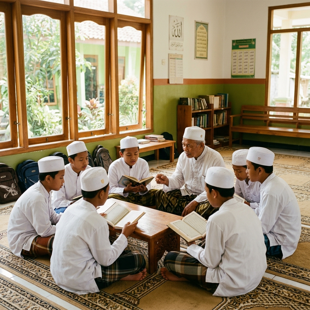 Kegiatan Belajar Ponpes DDI Galbar